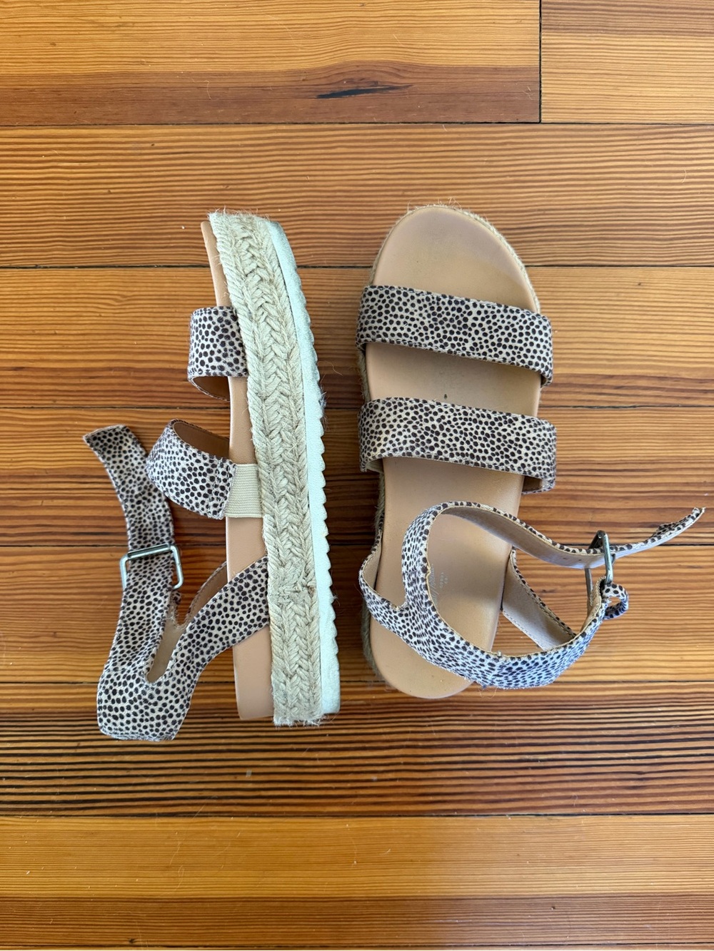 Women's Leopard Platform Sandals